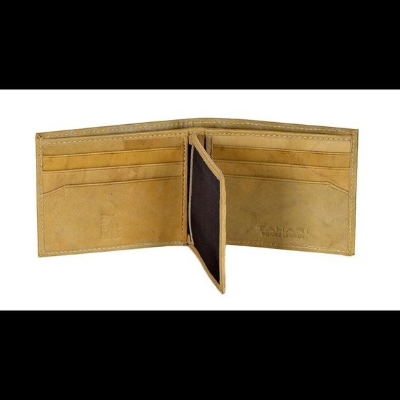 Men’s Leather Antique Bi-fold wallet - Picture 2 of 6